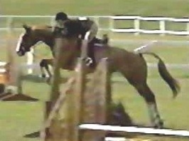 Tracy Dopko riding Gypsum